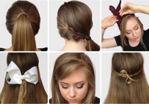 Easy Hairstyles with Steps Step by Step S Of Elegant Bow Hairstyles Hairzstyle