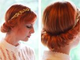 Easy to Do Vintage Hairstyles Vintage Updo Hairdo Tutorial Easy Updo Hairstyles for