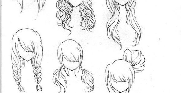 Easy to Draw Anime Hairstyles Draw Realistic Hair Xart Pinterest