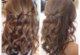 Everyday Hairstyles Half Up Half Up Half Down Hair with Curls Hair and Makeup