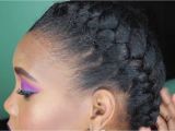 French Braid Hairstyles for Natural Hair How to French Braid Tutorial On Natural Hair