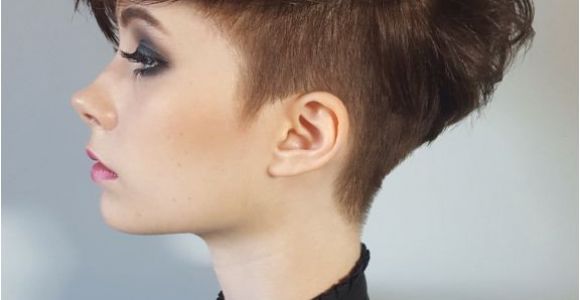 Haircuts Vancouver Woman S Short Hair Undercut with Volume by Sheena Batenchuk