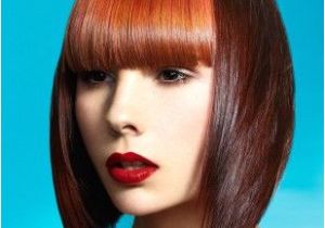 Hairstyles Bangs Definition A Medium Brown Straight Coloured Multi tonal Defined Fringe Womens