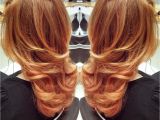 Hairstyles Curly Blow Dry Blow Out with Curl On the Bottom On Gorgeous Red Gold Hair Wavy