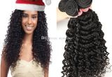 Hairstyles for Black Virgin Hair Brazilian Virgin Hair Deep Wave Human Hair Weave 4 Bundles Brazilian