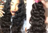 Hairstyles for Black Virgin Hair Nadula Cheap Peruvian Virgin Hair 4 Bundles Natural Wave Thick Wavy