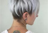 Hairstyles Grey Hair Funky Silver Pixie Cut with Layered Lowlights Hair Styles