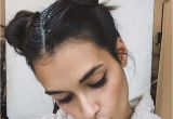 Hairstyles Space Buns Gizele Oliveira Space Buns Glitter Bunz In 2018