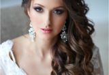 Hairstyles to the Side with Curls for Wedding Super Cute Wedding Side Swept Curly Hairstyles 2015