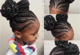 Hairstyles Two Buns Feed In Braids with Minis Double Bun Braids Double Bun Braids Two