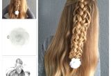 Half Up Hairstyles for toddlers Half Up Loop Braid with A Pretty Hair Flower From Goudhaartje