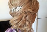 Half Up Hairstyles Thin Hair Curly Half Updo with A Bouffant Long Hairstyles Hair