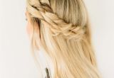 Half Up Quick Hairstyles Half Up Half Down Hairstyle with A Double Twist