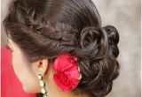 Half Updo Hairstyles for Saree Braided Bun Hairstyle Hair Styles