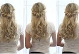 Half Updo Hairstyles Youtube Bridal Hair Tutorial Half Up Half Down