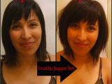 How to Cut Bob Haircut Yourself Diy Long Textured Bob Using the Creaclip