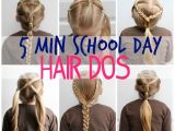 How to Do A Easy Hairstyle for School 5 Minute School Day Hair Styles Fynes Designs