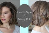 How to Style Your Bob Haircut How I Style My Messy Bob Laura S Natural Life