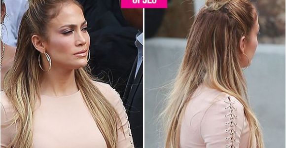 Jennifer Lopez Pin Up Hairstyles Jennifer Lopez S Half Up Half Down Hairstyle Idol — Trend to