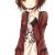 Kawaii Girl Hairstyles Anime Girl with Brown Hair Short Hair Brown Eyes Music Shirt Red