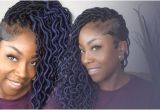 Loc Hairstyles On Youtube How to Crochet Ombre Blue Wavy Faux Locs Tapered Sides