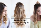 Quick and Easy Hairstyles for Summer 3 Quick and Easy Summer Hairstyles Tutorial