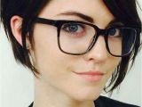 Short Hairstyles for Girls with Glasses Super Dark Hair Pale Skin Natural Face Definitely My Style