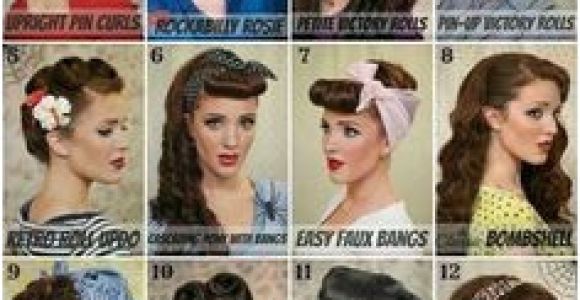 Simple 1950s Hairstyles 743 Best Pin Up Hair Tutorials Images