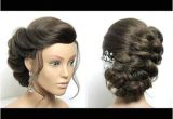 Simple Bun Hairstyles Youtube Braided Bun Hairstyle Easy Updo Tutorial for Medium Long Hair