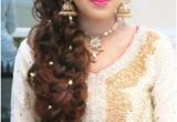 Simple Hairstyles On Lehenga Choli Image Of Lehenga Choli Hairstyle Lehenga Hairstyles