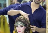 Simple Mehndi Hairstyles Glamorous Mehndi Bridal Makeup by Kashif aslam