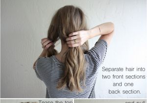 Simple Mom Hairstyles Hair Tutorial Messy Crossover Pony Hair Tutorials