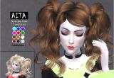 Sims 4 Cute Hairstyles Aita Pigtails Female Hairstyle Found In Tsr Category Sims 4 Female