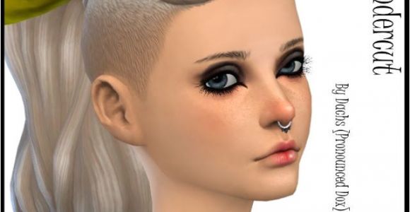 Sims 4 New Hairstyles Download Sims 4 Updates Dachs Sims Hairstyles Wms Undercut Pony Custom