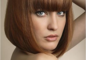 Straight Bob Haircuts with Bangs Short Haircuts with Bangs Side Swept Choppy & Straight