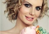 Trendy Hairstyles for Weddings Short Curly Wedding Hairstyles Hairzstyle