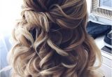 Twist Half Updo Hairstyles Half Up Half Down Twisted Wedding Hairstyles