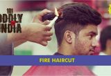 U Hair Cutting Video Fire Haircut In New Delhi