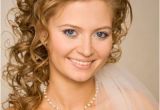 Wedding Hairstyles Curly Hair Veil Curly Wedding Hairstyles with Tiara