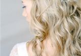 Wedding Hairstyles Half Up Braids Curly Half Up Wedding Hairstyle with Braid