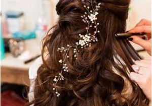 Wedding Hairstyles Pulled Back ashely Wore Her Hair Pulled Half Back In Loose Romantic Curls