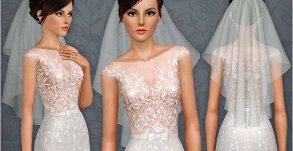 Wedding Hairstyles the Sims 3 Wedding Veil 04 for the Sims 3 by Beo