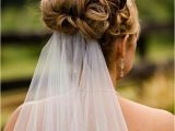 Wedding Hairstyles Veil Underneath Wedding Updo with Veil Underneath Wedding Hair