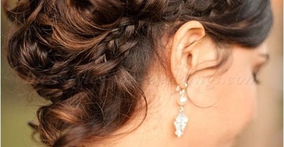 Wedding Hairstyles with Braids and Curls Curly Wedding Updos Curly Wedding Updo with Braid