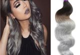 Wet N Curly Hairstyles Grey Wet and Wavy Virgin Brazilian Ombre Hair Extensions Gray