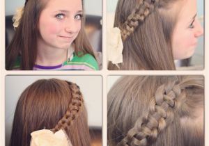 What are some Cute Hairstyles 4 Strand Slide Up Braid Pullback Hairstyles